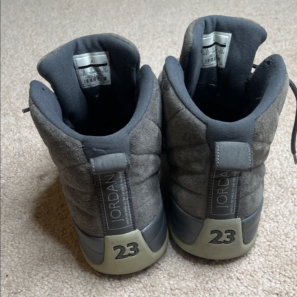 Jordan 12 Retro Dark Grey/Wolf Grey - Picture 10 of 13